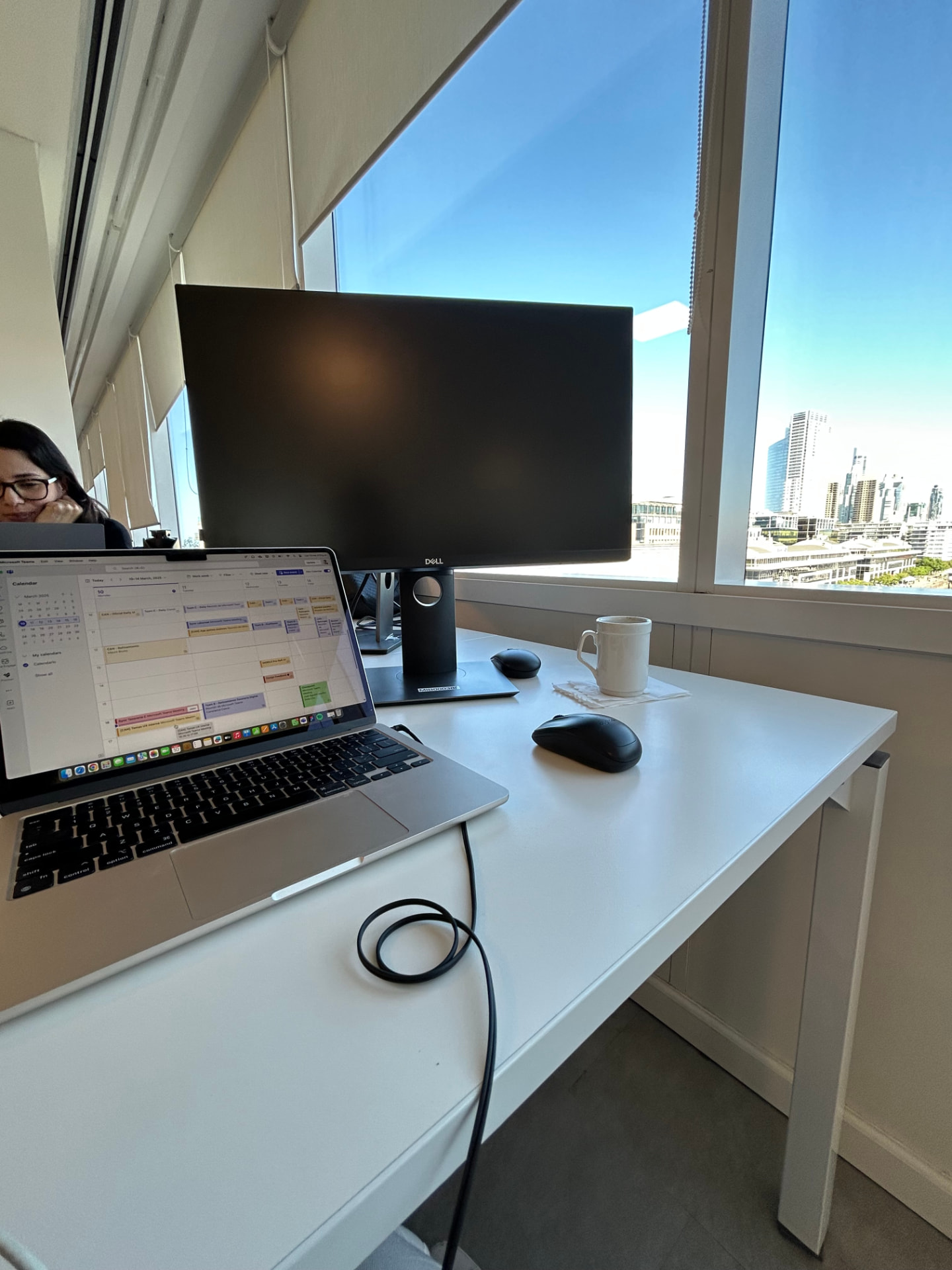 Designing by the window — workspace with a river view